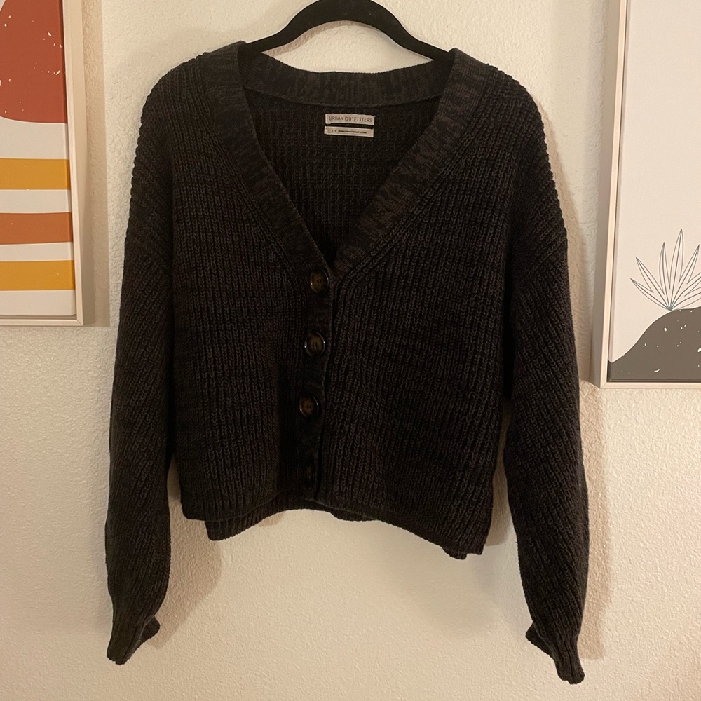 Black cardigan